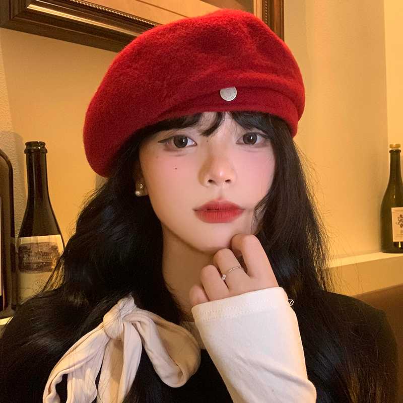 かわいいシンプルキャスケット