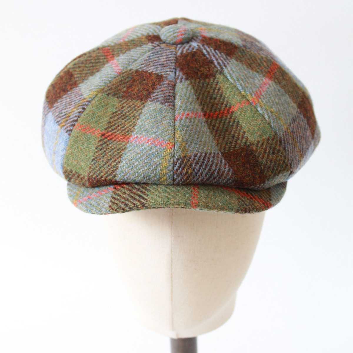 キャスケット 伝統格子模様の温もりキャスケット