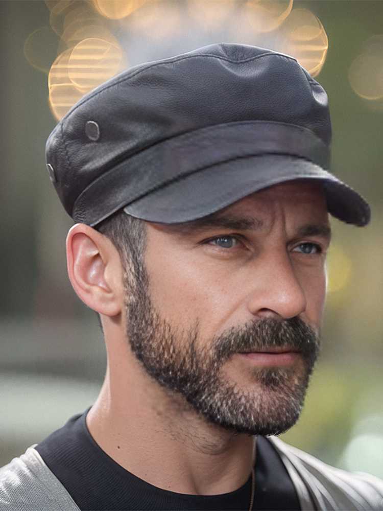 キャスケット 職人仕立て本革マリンキャスケット