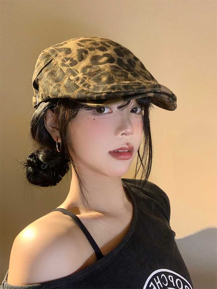 キャスケット 野性的な迷彩模様ハンチング帽