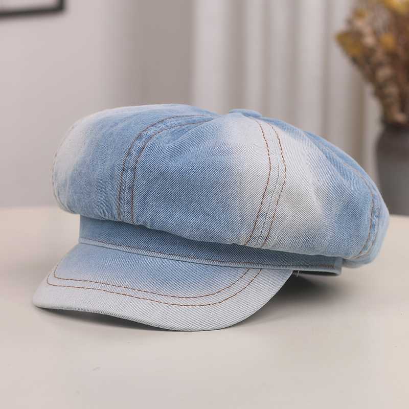 キャスケット ヴィンテージ風デニムキャスケット