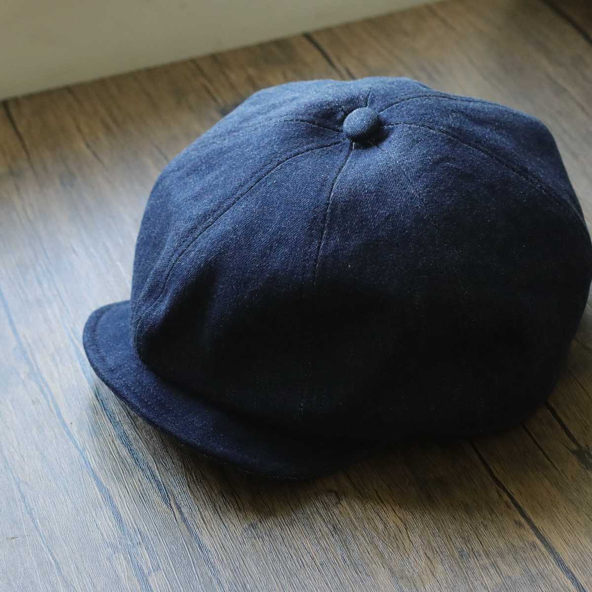 キャスケット 天然素材の八方キャスケット