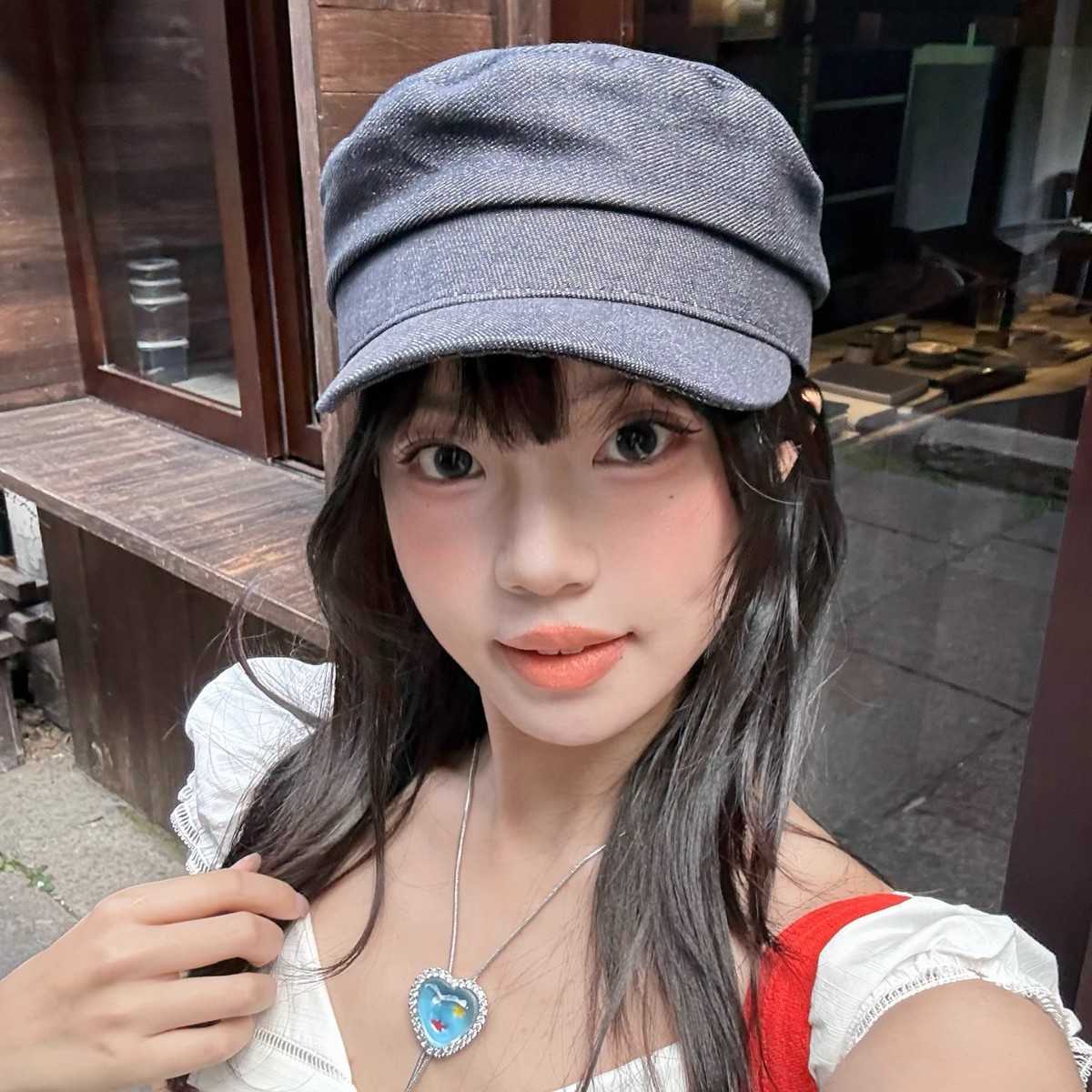 キャスケット 職人風デニムキャスケット