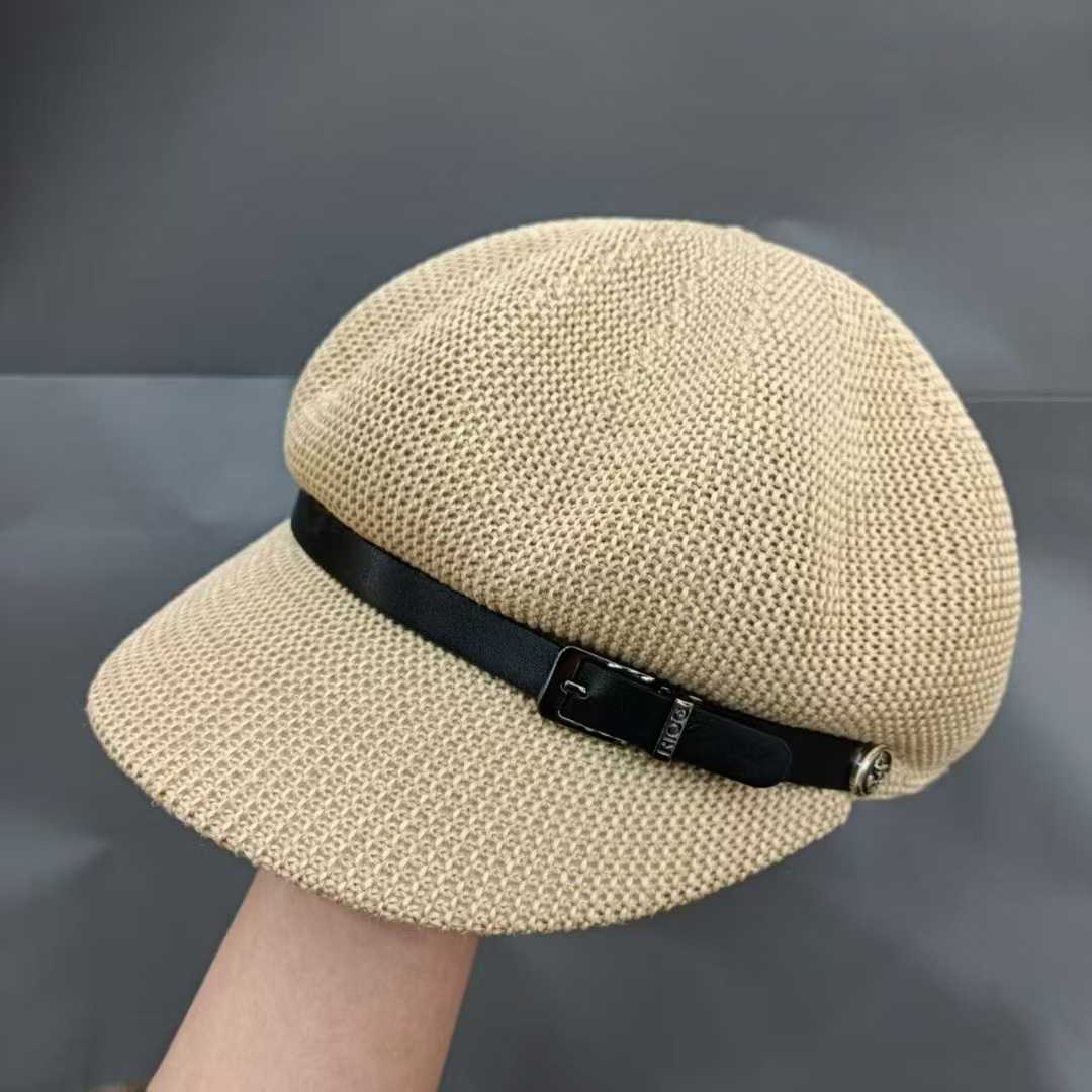 キャスケット 涼やか編み目の上品キャスケット