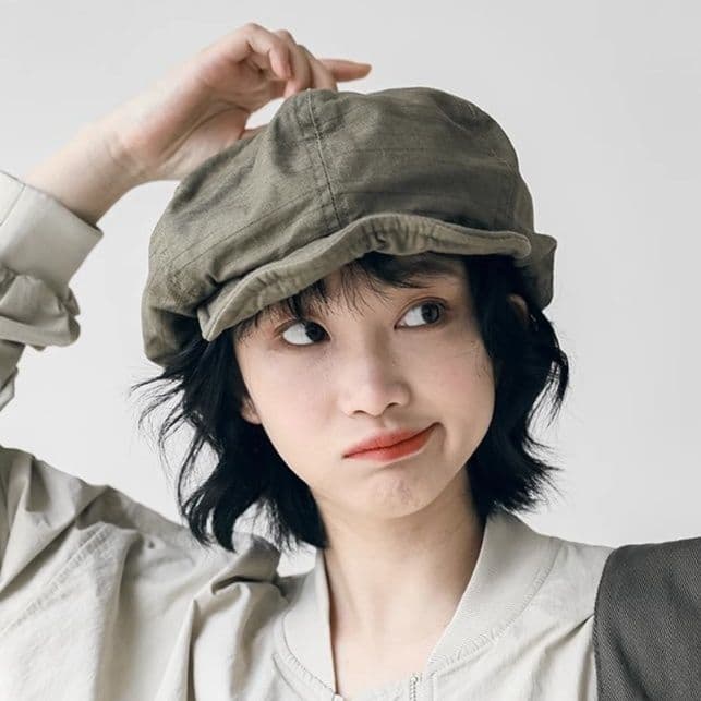  綿素材八角ボリュームアメカジキャスケット