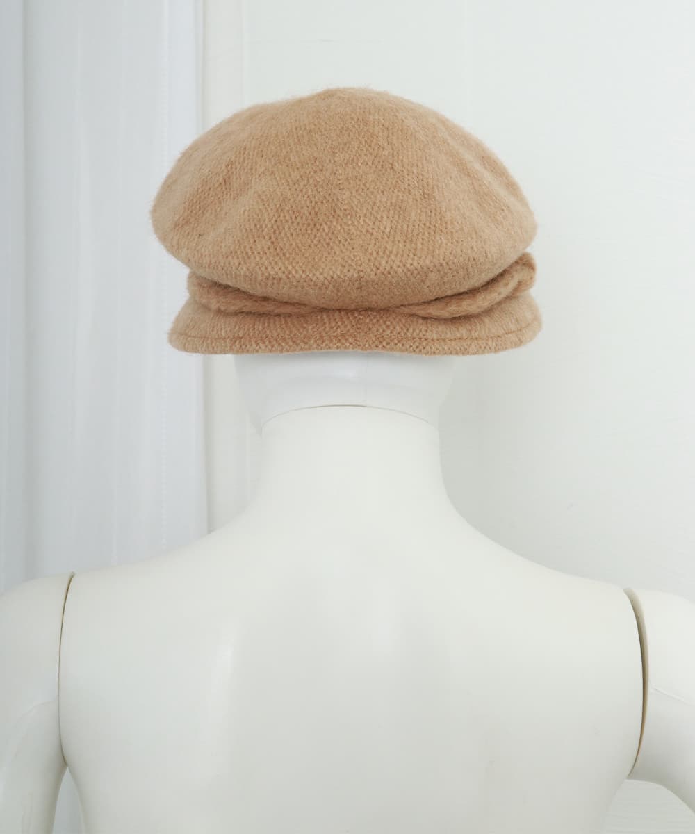 高品質ウール起毛キャスケット帽 秋冬