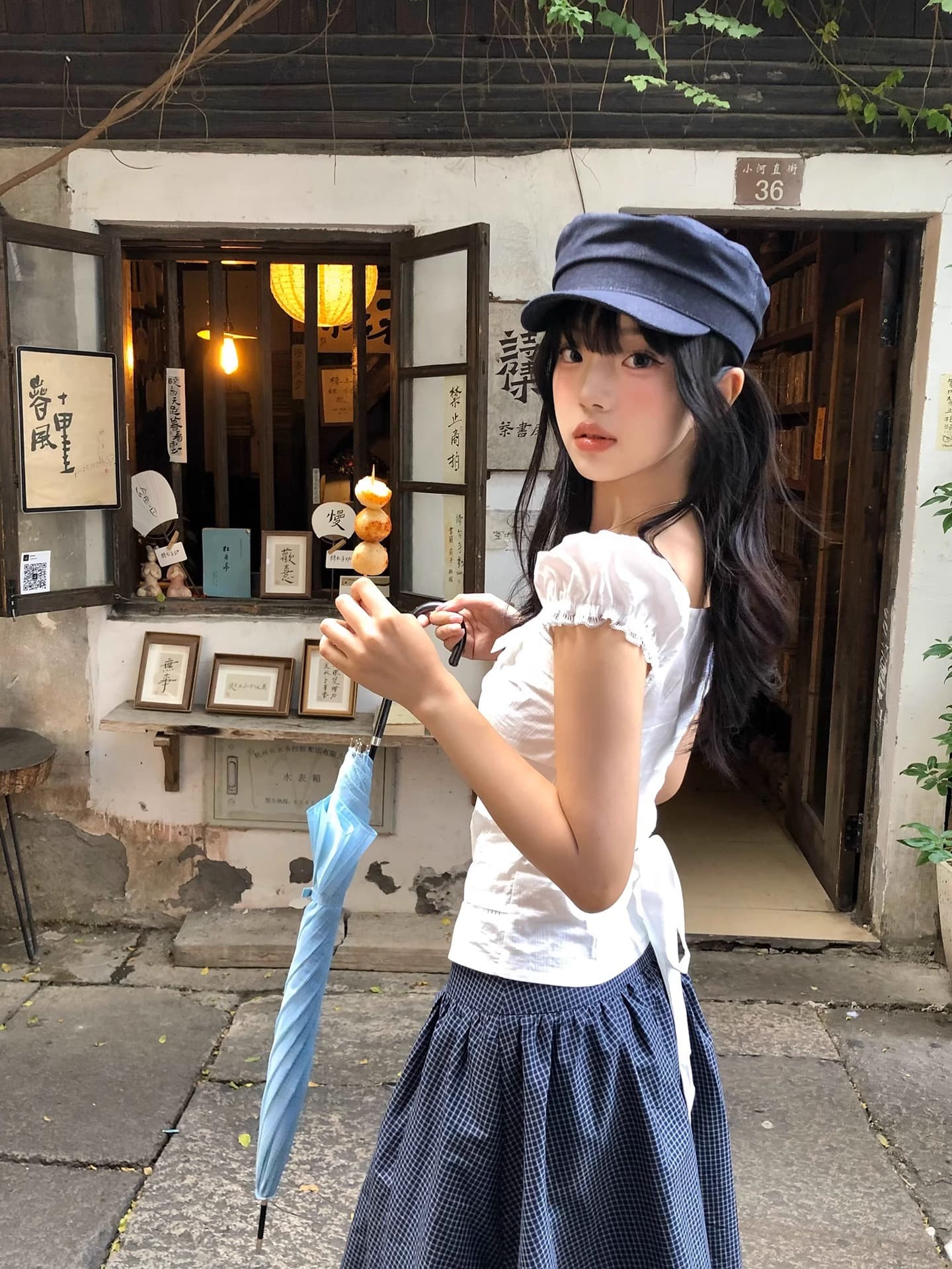 キャスケット 職人風デニムキャスケット