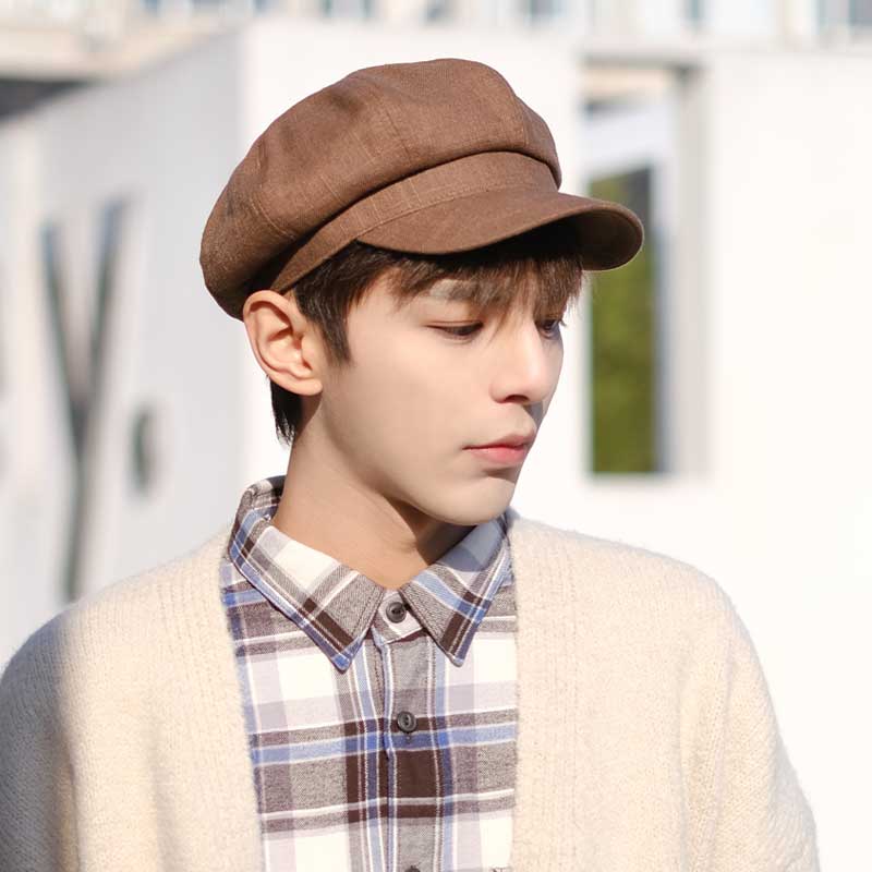 キャスケット 風合い豊かな海辺のマリナーリネンキャスケット