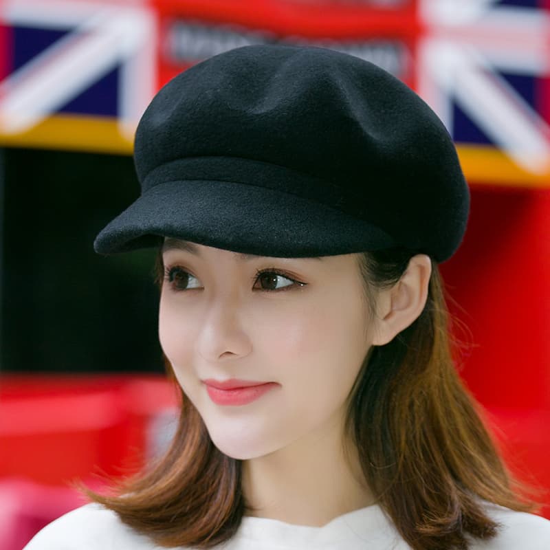 上質ウール キャスケット帽