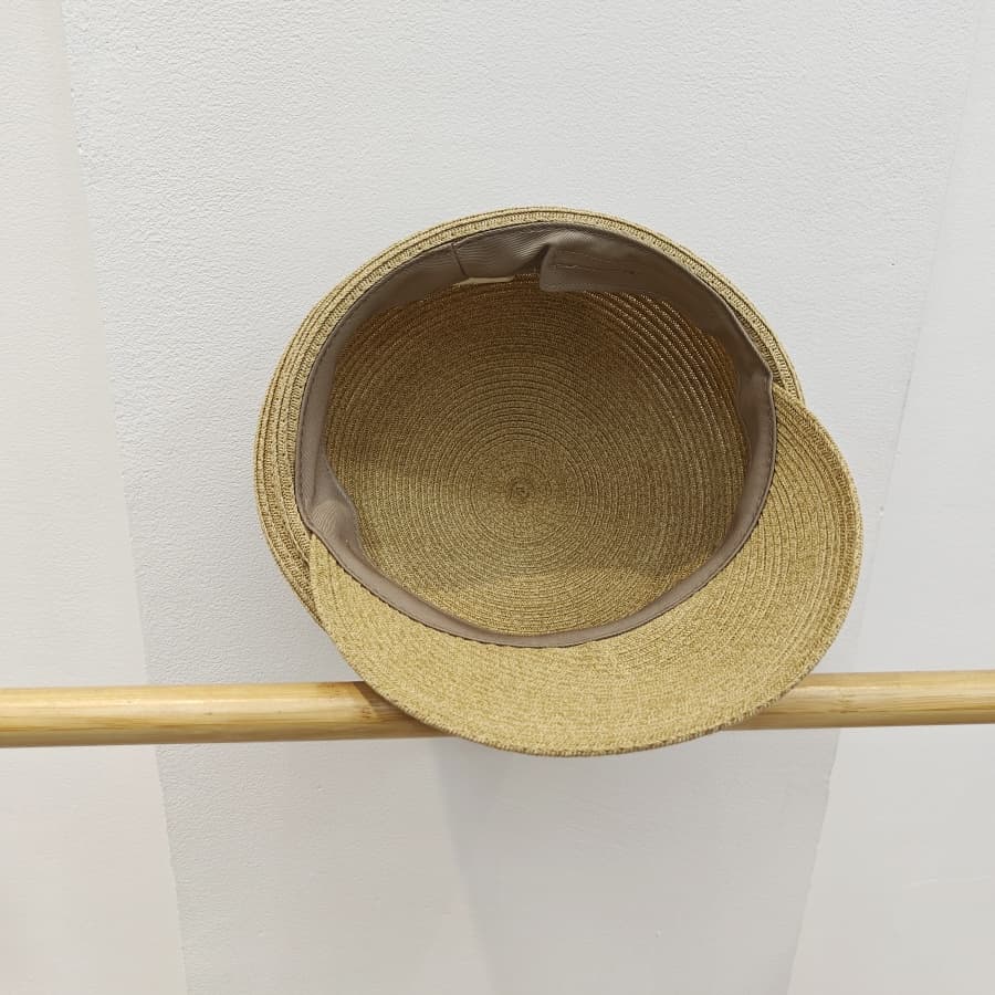 キャスケット　涼風リブキャスケット帽