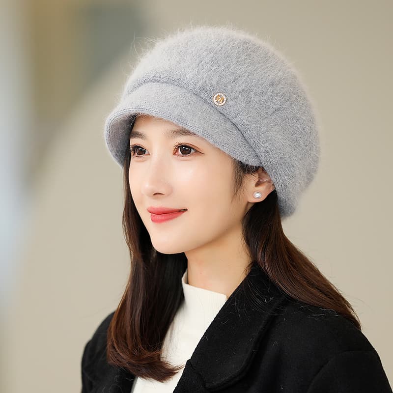 ふんわりあったかニットキャスケット