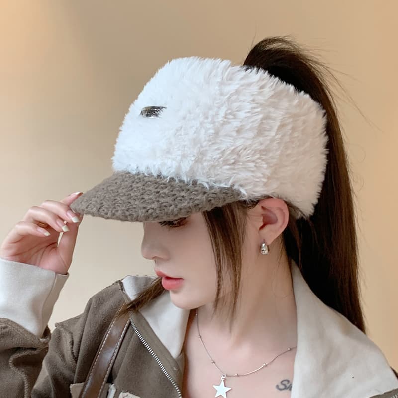 もこもこフワニットキャスケット