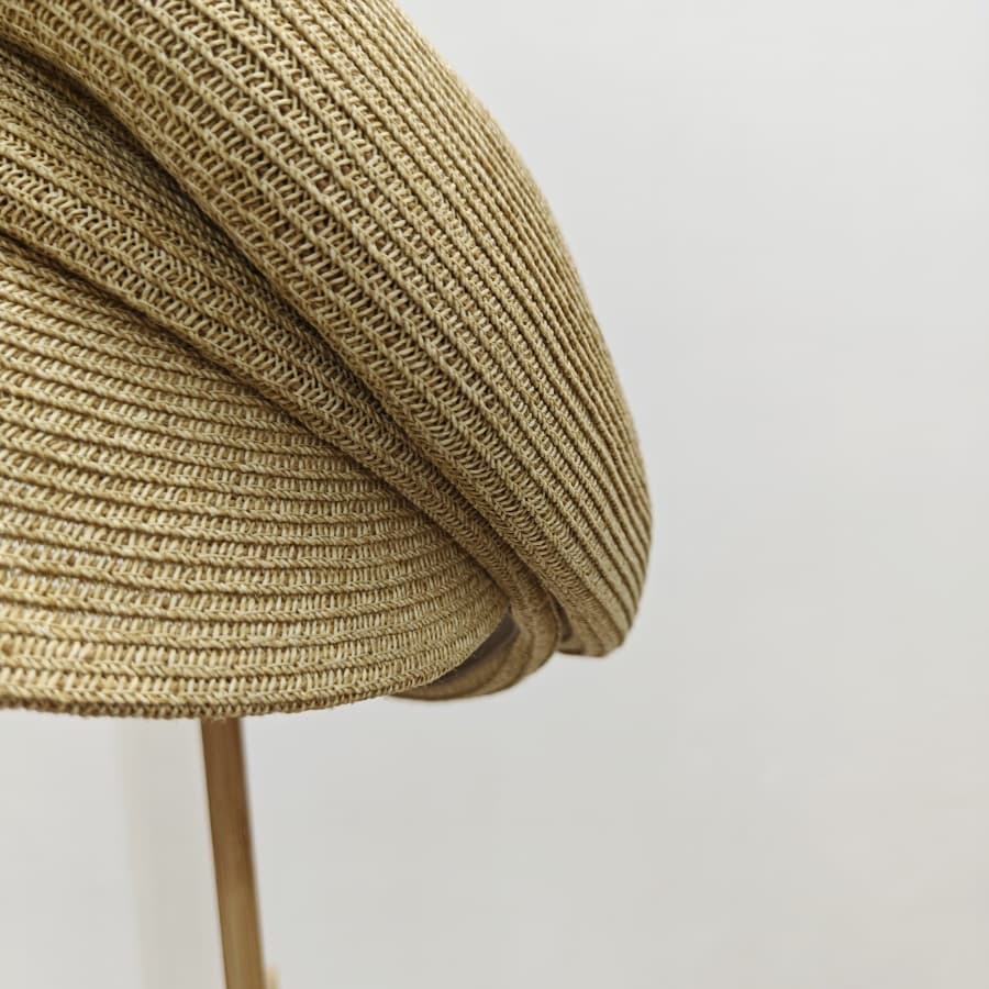 キャスケット　涼風リブキャスケット帽