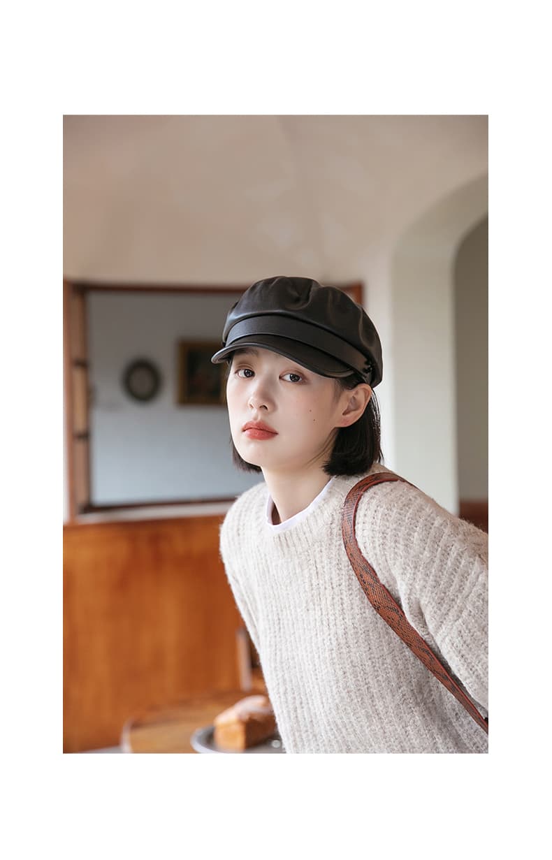 キャスケット 職人仕立て本革マリンキャスケット