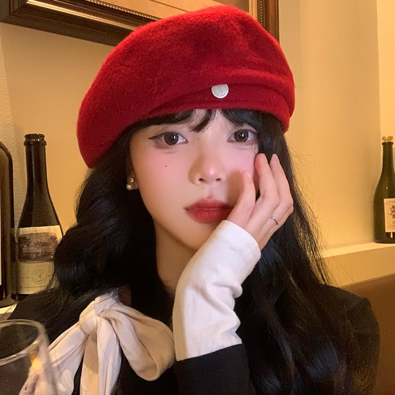 かわいいシンプルキャスケット