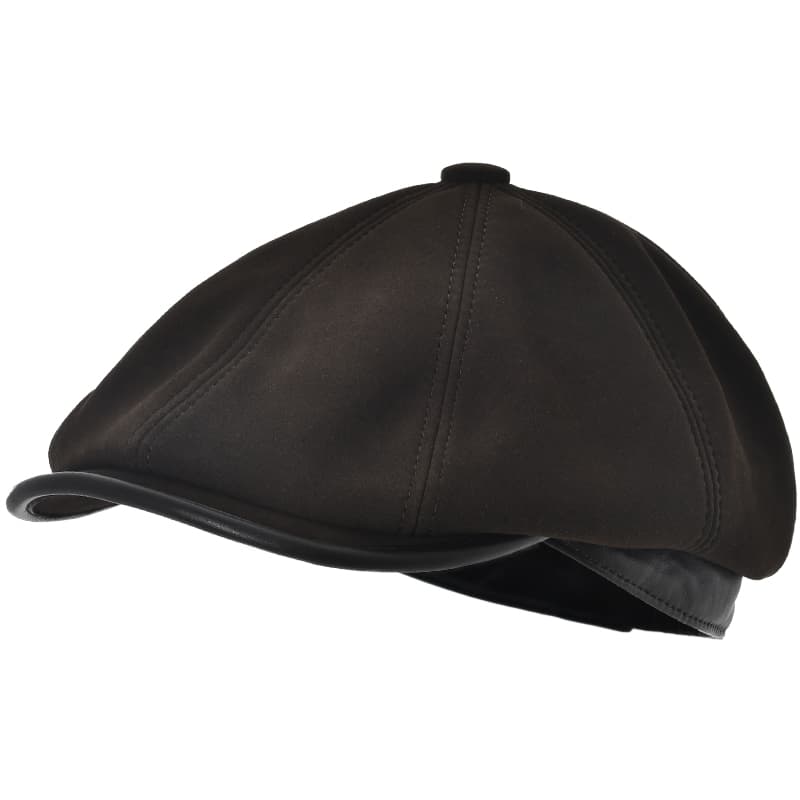 キャスケット 上質本革仕立て八枚はぎキャスケット