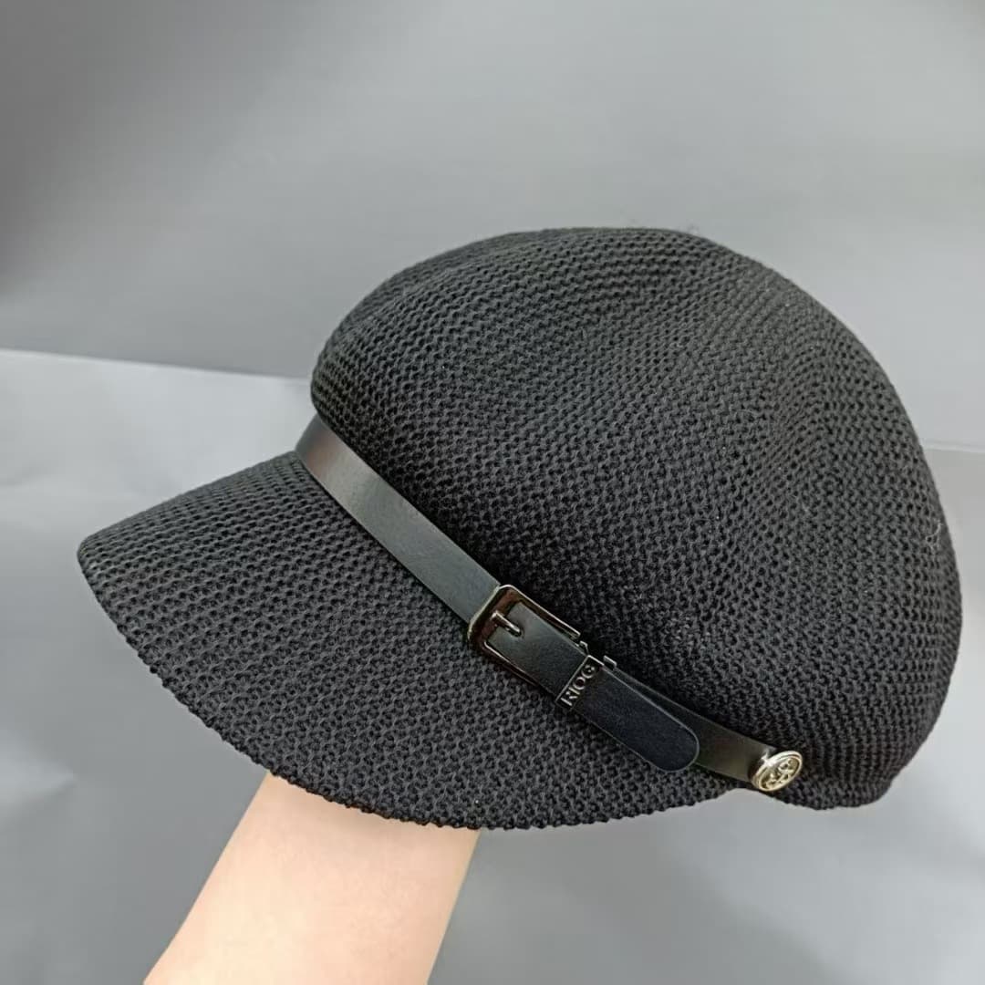 キャスケット 涼やか編み目の上品キャスケット