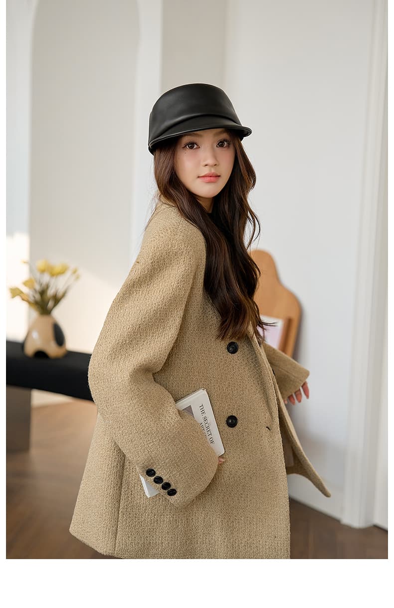 クラシカルレザーキャスケット