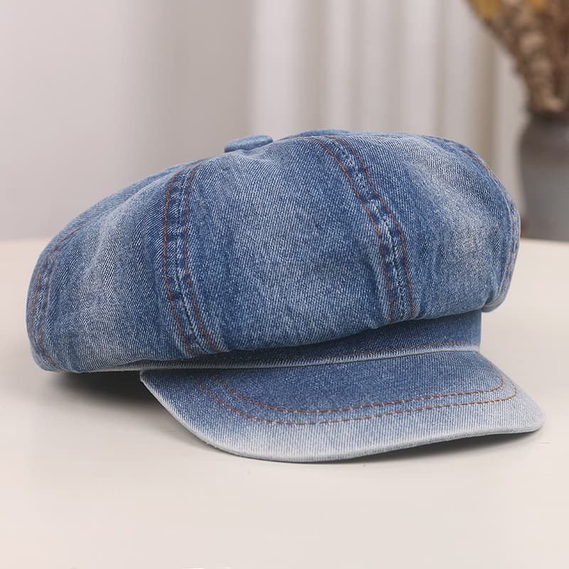 キャスケット ヴィンテージ風デニムキャスケット