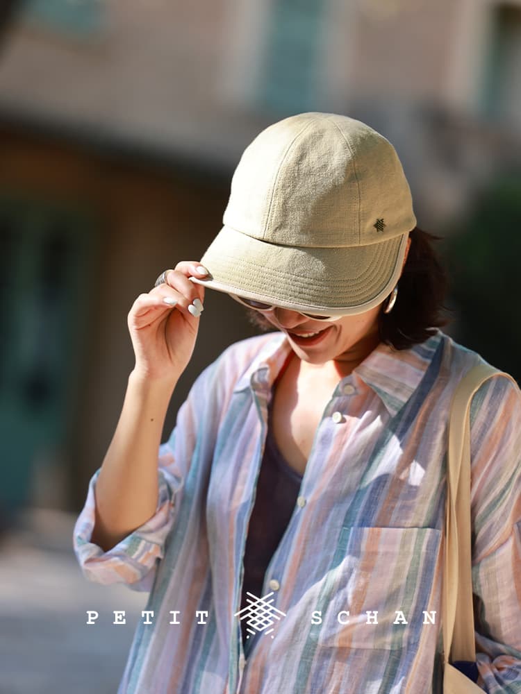 キャスケット さらり軽やかな天然素材キャスケット