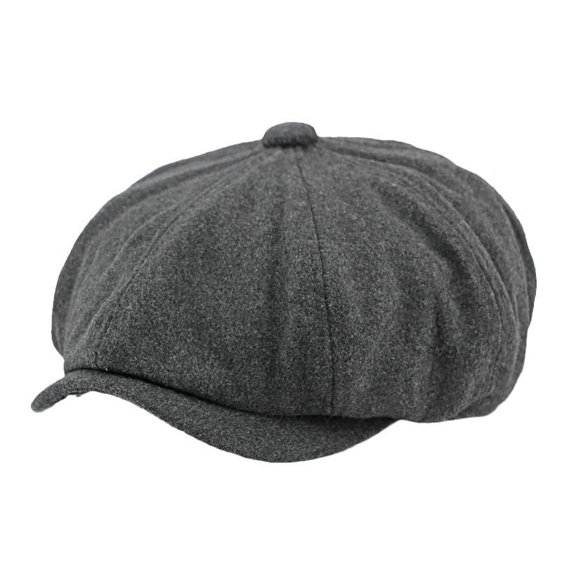 キャスケット 切り替えスエードハンチング帽