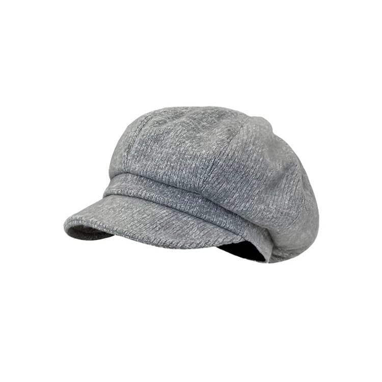 杢調ニット素材のクラシカルマリンキャスケット