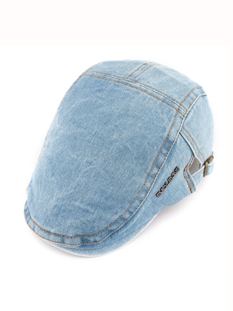 キャスケット 洗練デニムハンチング帽