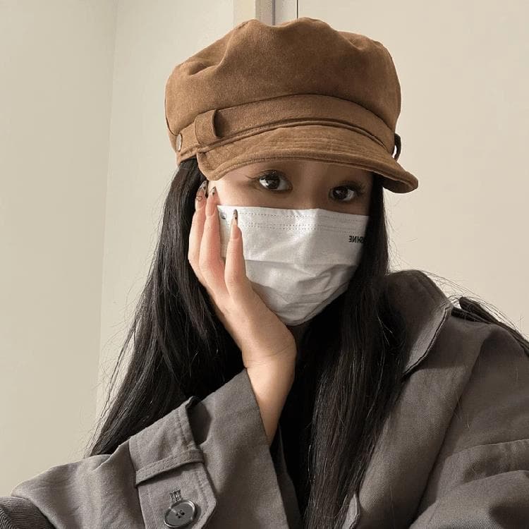 キャスケット ヌバック風マリンキャスケット