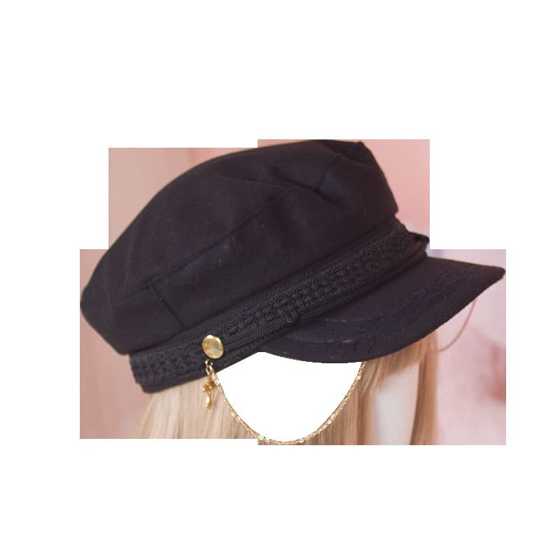 上品ツイードキャスケット レディース帽子 おしゃれ外出用