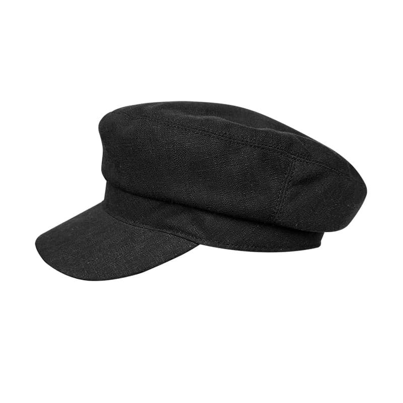 キャスケット　涼やか素材の洗練マリンキャスケット