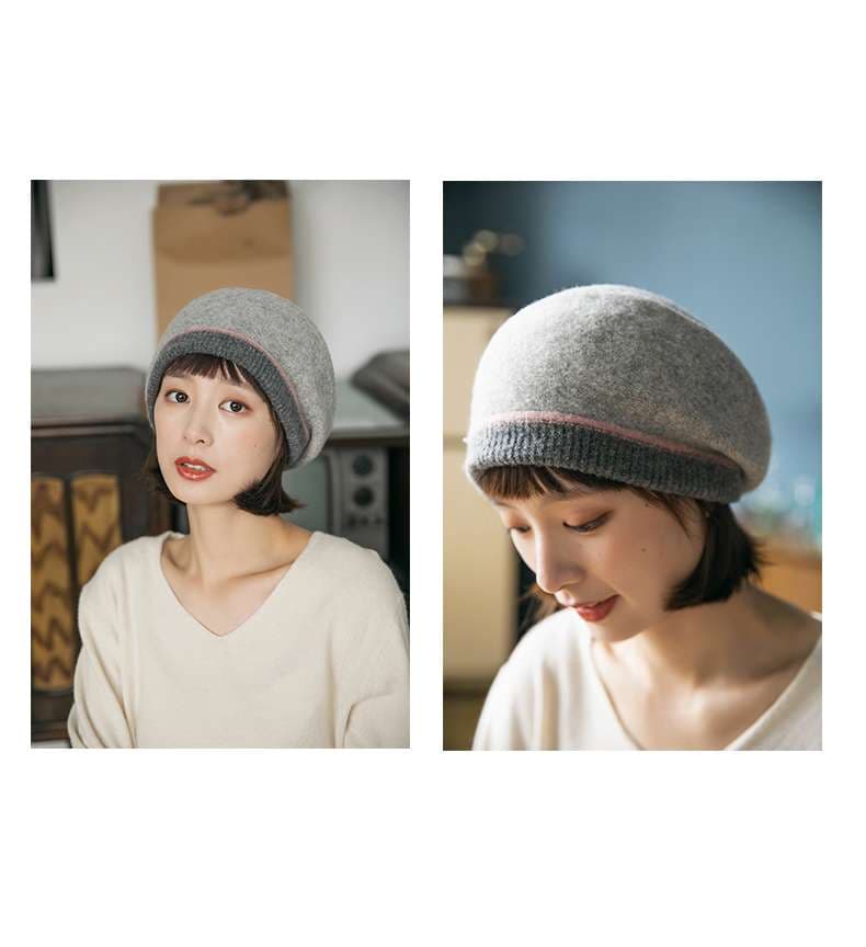 洗練キャスケット帽子