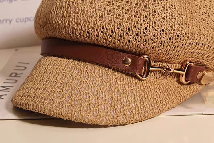 キャスケット 涼やか編み目キャスケット