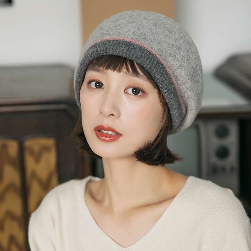 洗練キャスケット帽子