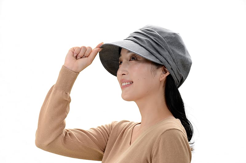 小顔効果 紫外線対策 洗える小つばキャスケット 理念