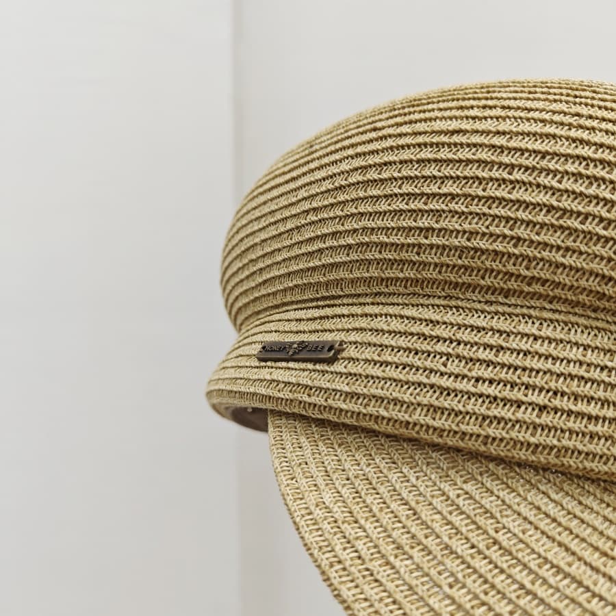 キャスケット　涼風リブキャスケット帽