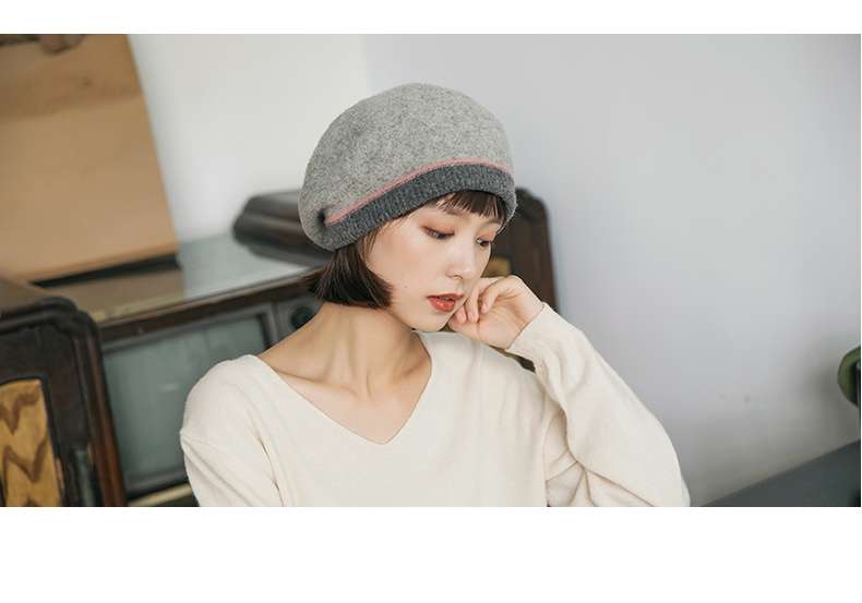 洗練キャスケット帽子