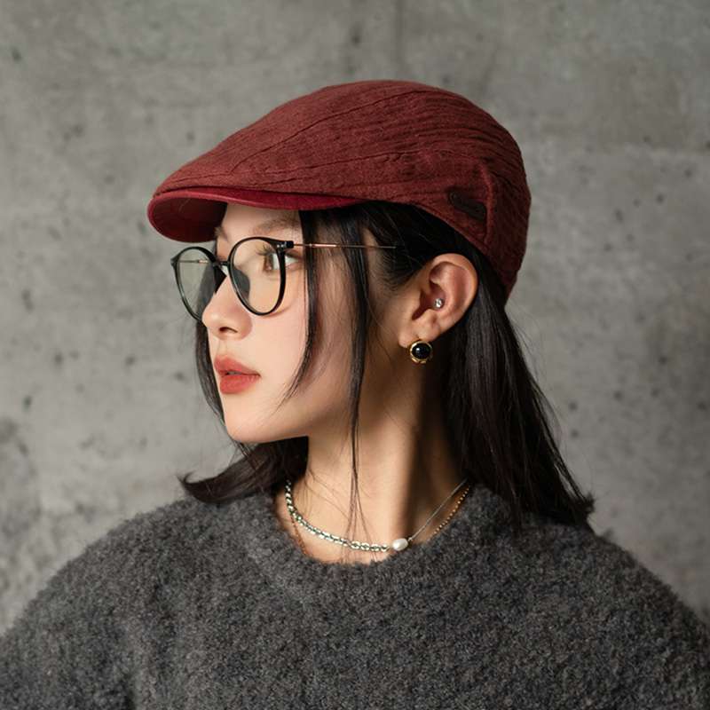 しなやかリネンキャスケット