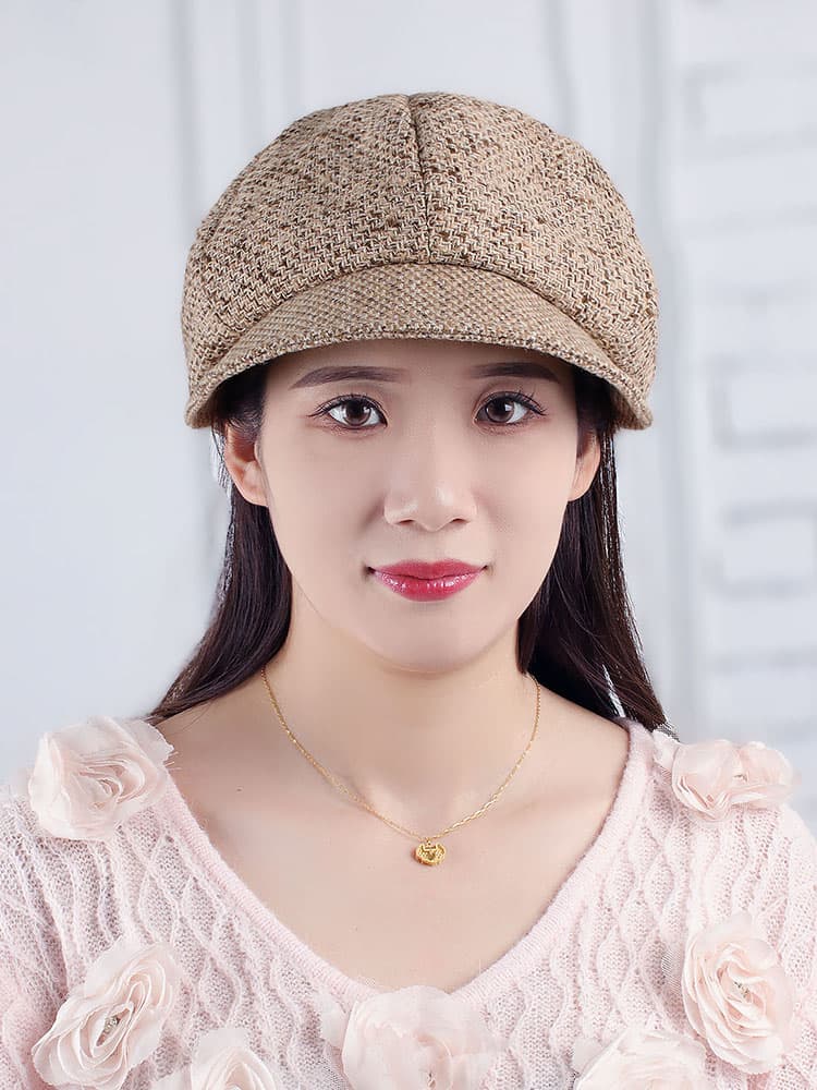 キャスケット 古典風情ツイードキャスケット