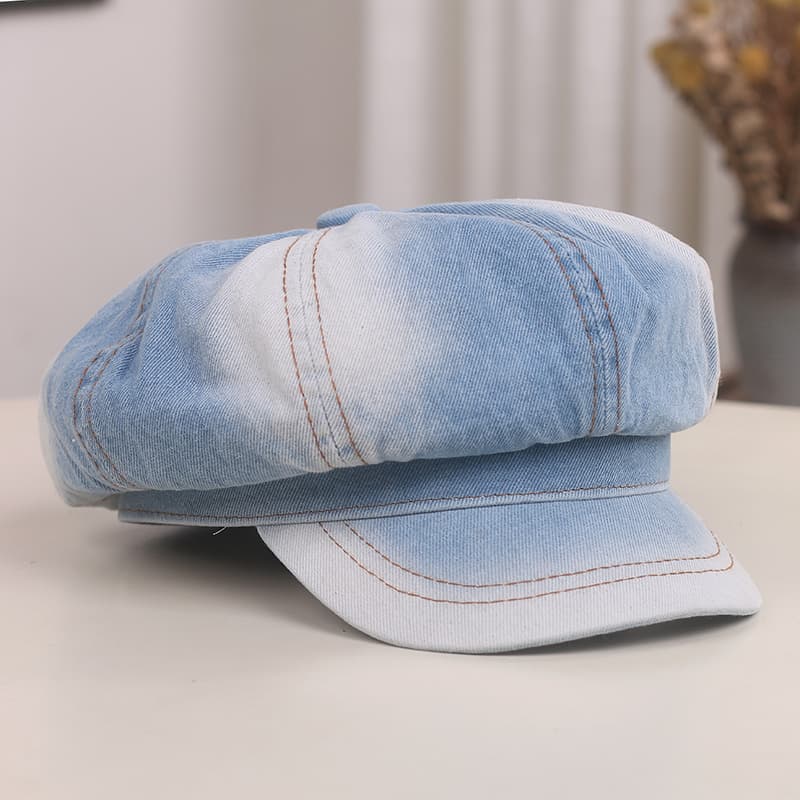 キャスケット ヴィンテージ風デニムキャスケット