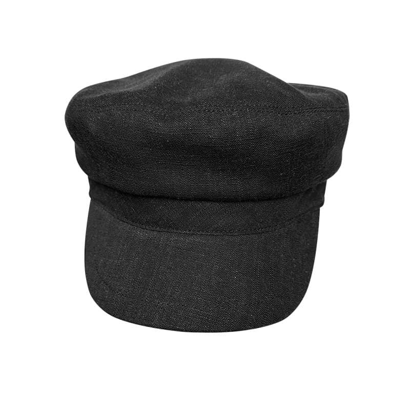 キャスケット　涼やか素材の洗練マリンキャスケット