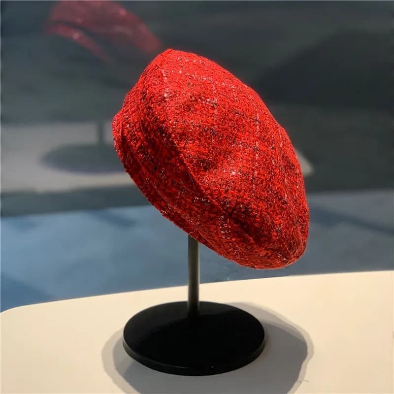 キラめきツイードキャスケット