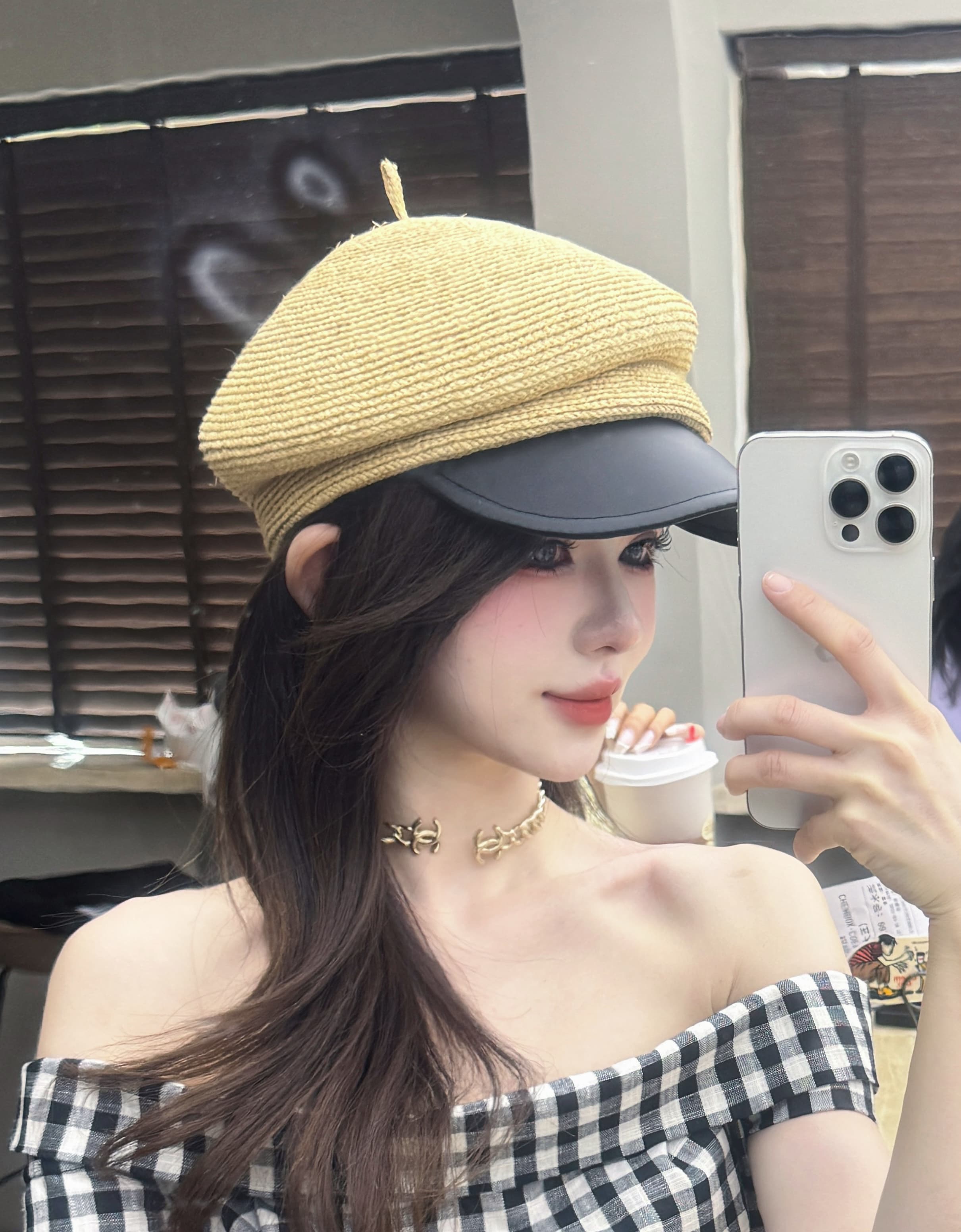 キャスケット　夏色麗らか 視線集める麦わりキャスケット