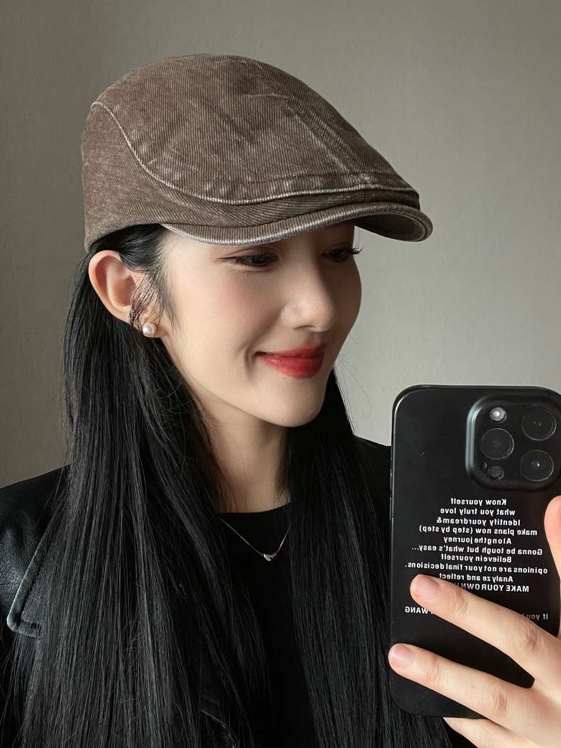 柔らか上質デニムキャスケット