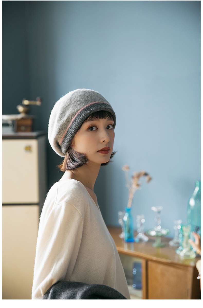 洗練キャスケット帽子
