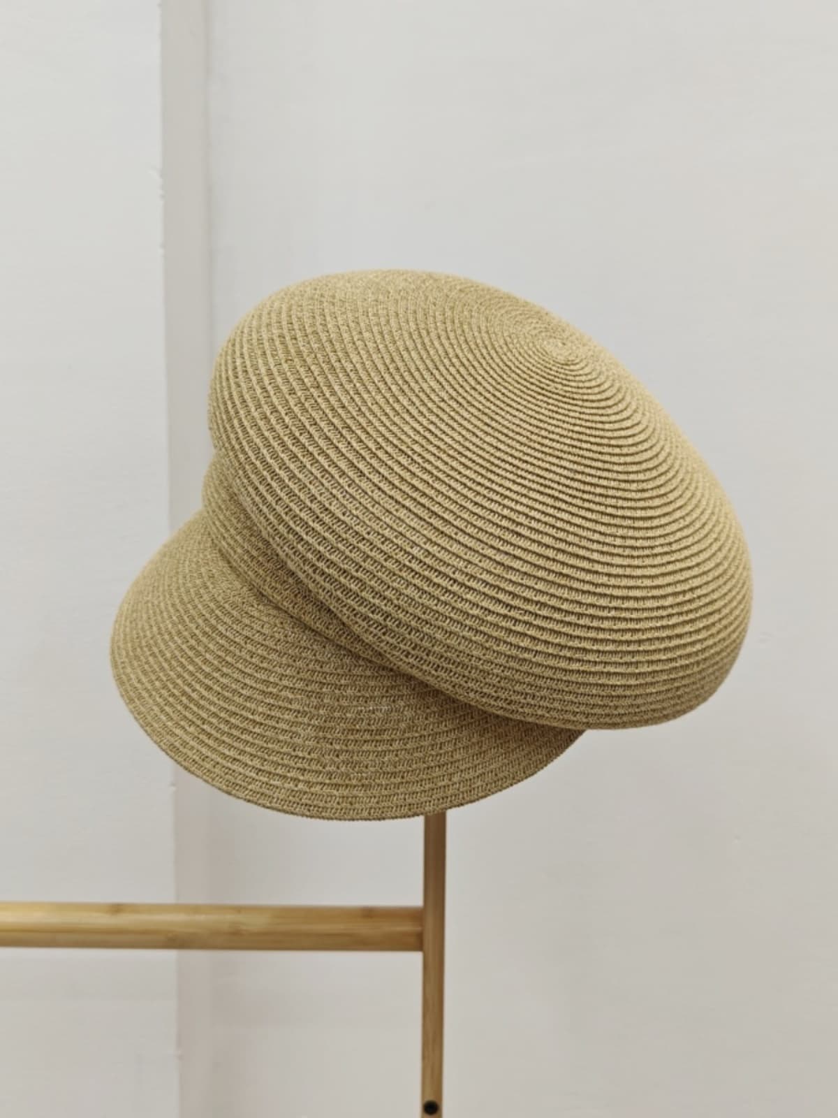 キャスケット　涼風リブキャスケット帽