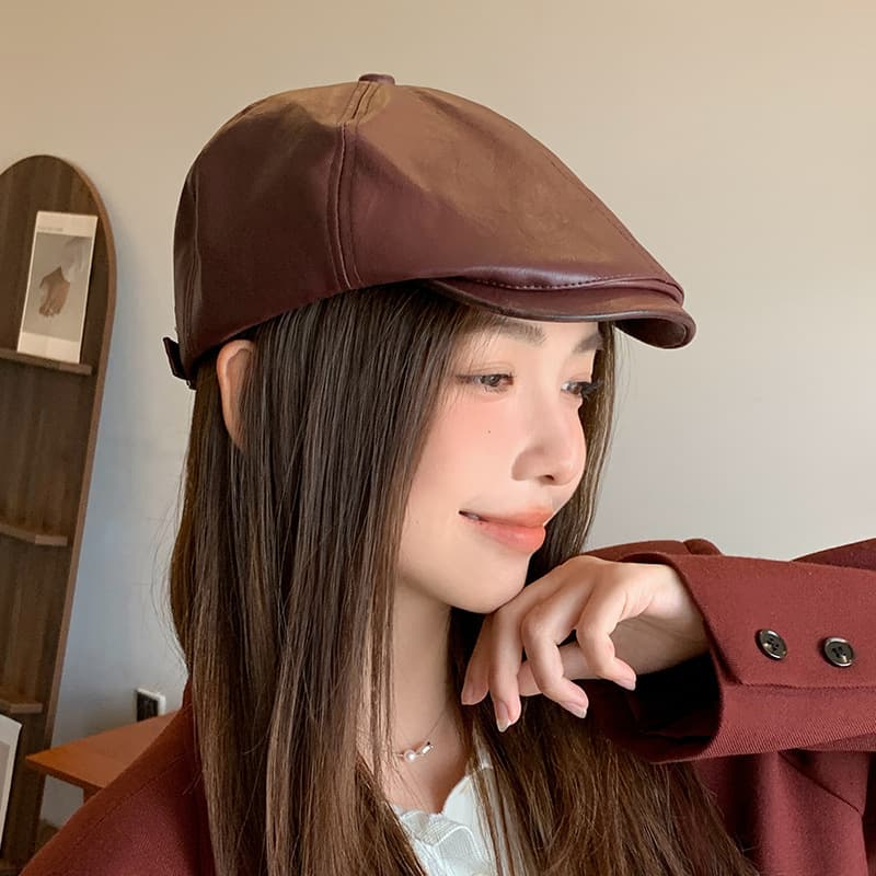 ミラノ調レザーキャスケット