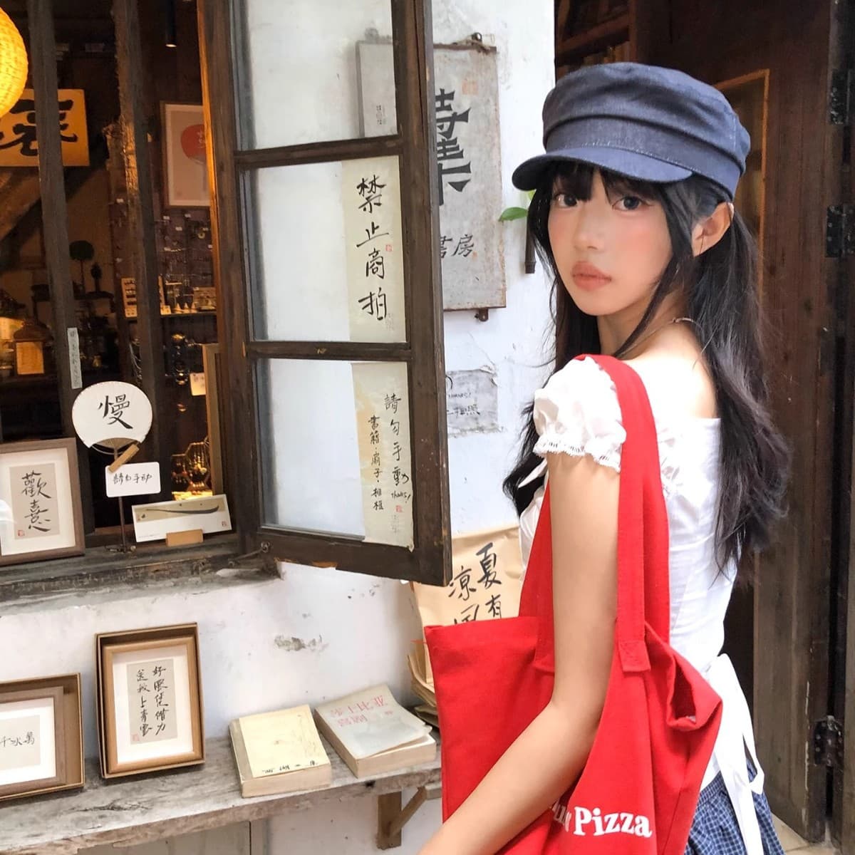 キャスケット 職人風デニムキャスケット