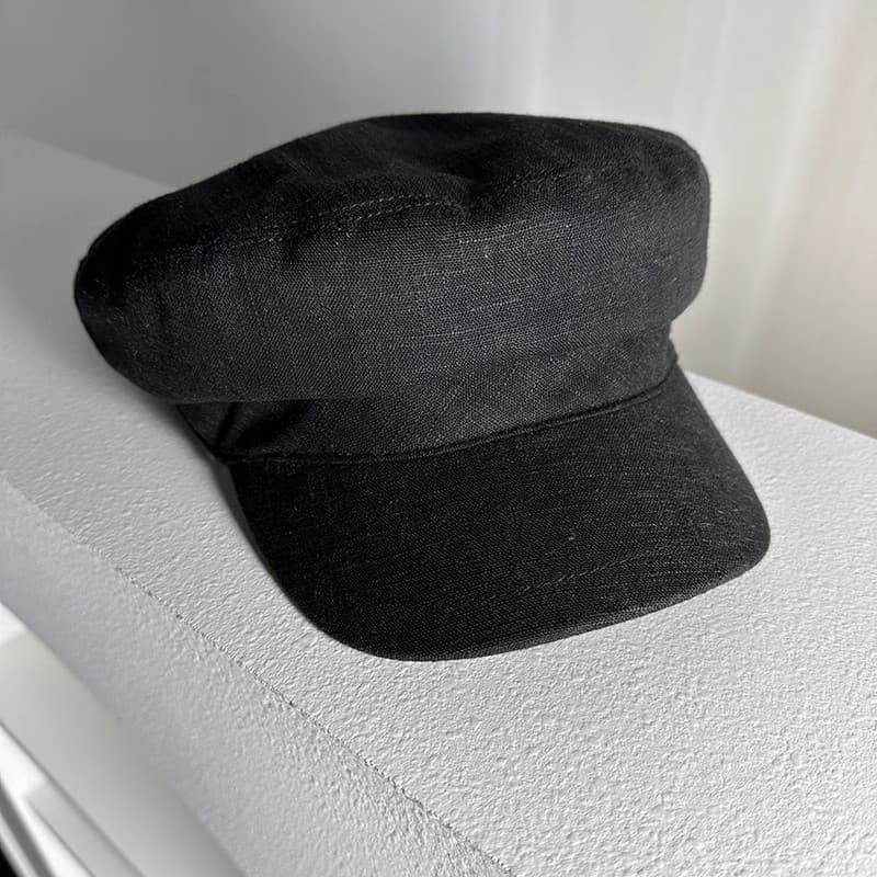 キャスケット　涼やか素材の洗練マリンキャスケット