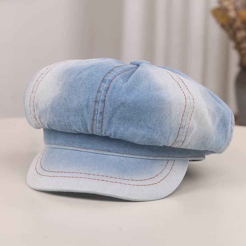 キャスケット ヴィンテージ風デニムキャスケット