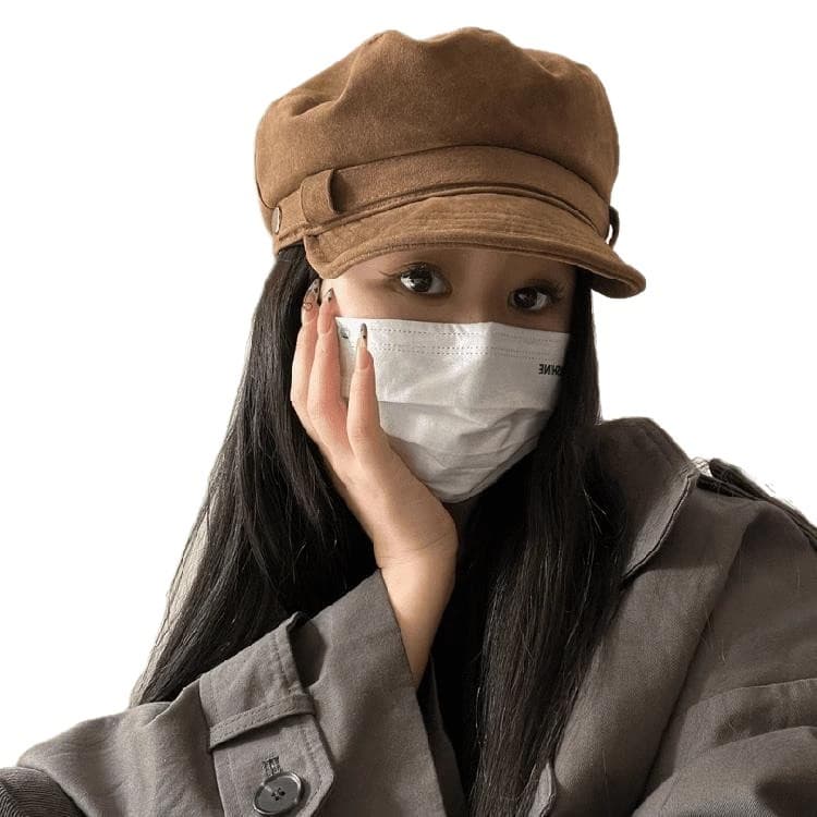 キャスケット ヌバック風マリンキャスケット